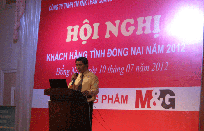 BACOM phối hợp với công ty Thần Quang tổ chức hội nghị quảng cáo văn phòng phẩm MG đến khách hàng